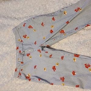 Old Navy floral straight leg pants